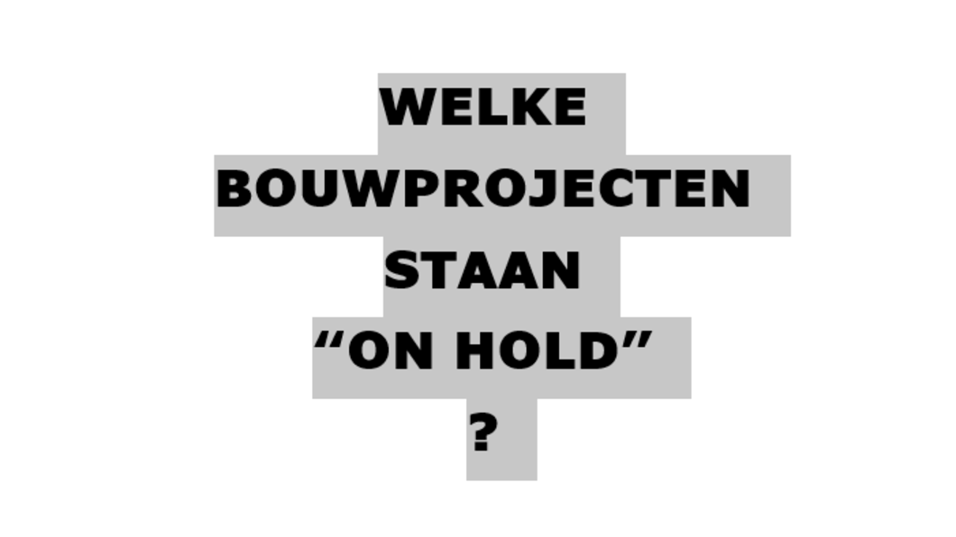 projecten on hold