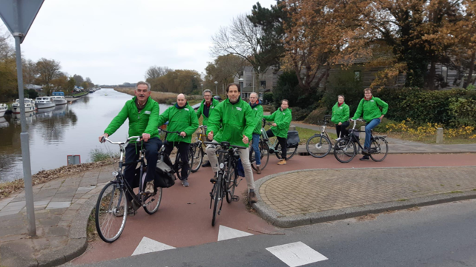 GroenLinks op de fiets vanuit Alkmaar naar Dijk en Waard